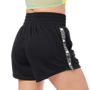 Zumba Fitness High Waisted Loose Shorts Black (L)